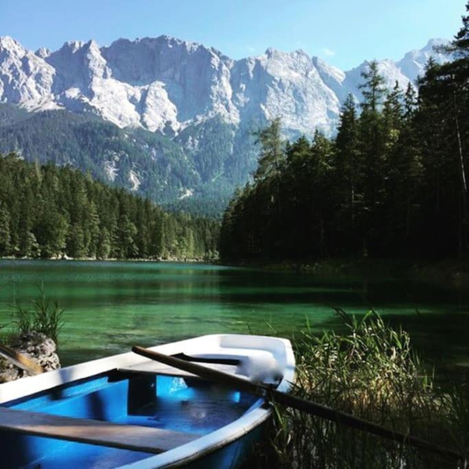 Chalet S - 5 Sterne Luxus Ferienhaus Direkt Am Eibsee Und Zugspitze Грайнау Екстер'єр фото